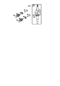 Crankshaft Diagram and Parts List for 12V800-12V899 1742-1766-1776 Briggs and Stratton Engine